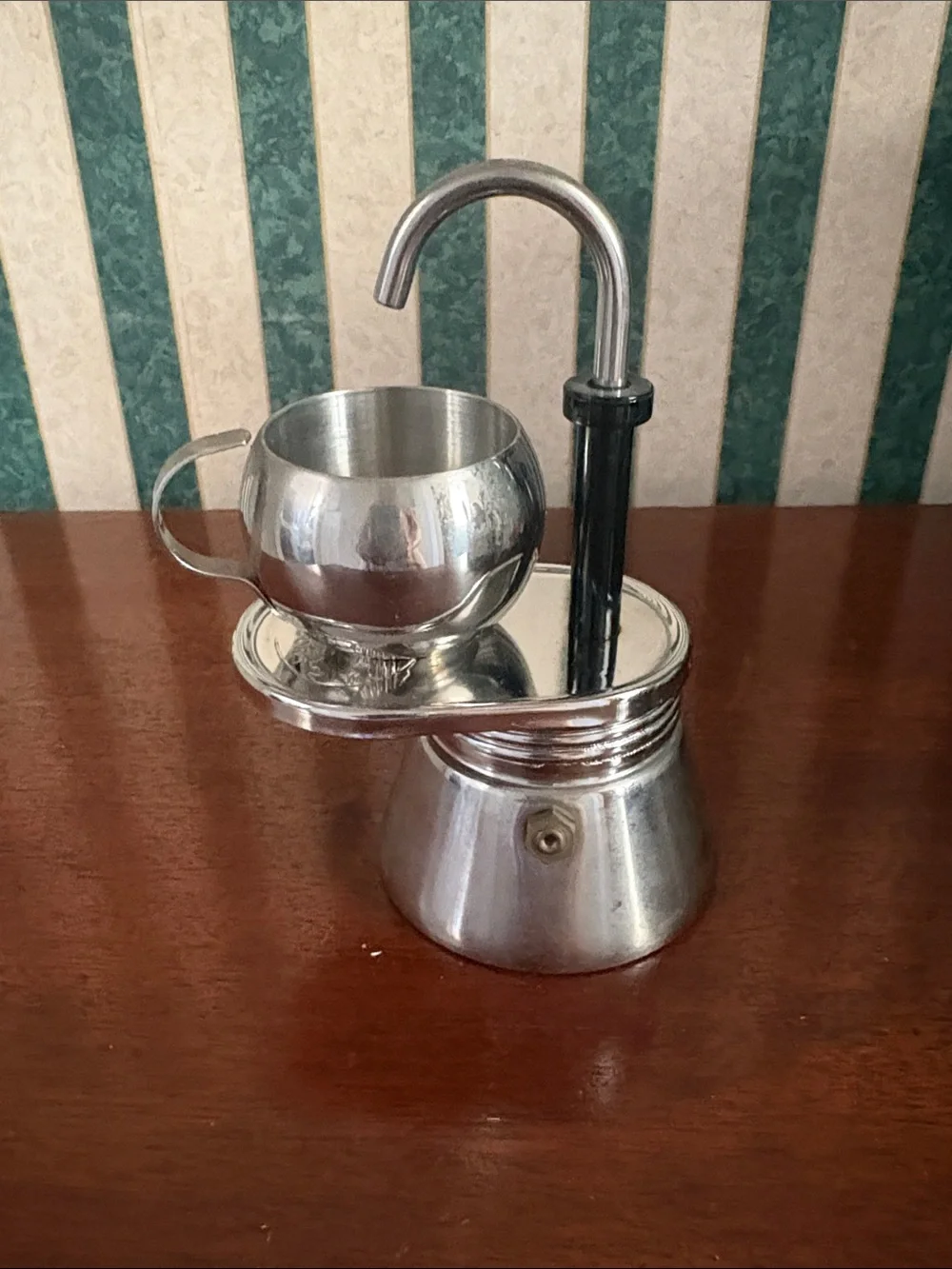 INOX GSI Stainless Steel Espresso Coffee Maker Set - Silver